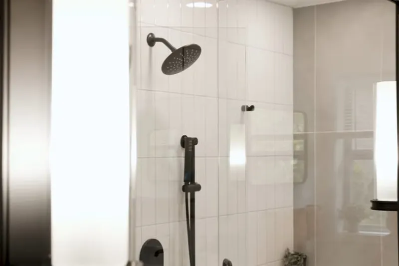 Bathroom plumbing rough-in with shower and tub fixtures for An accessible walk-in shower in Prescott Valley, AZ
